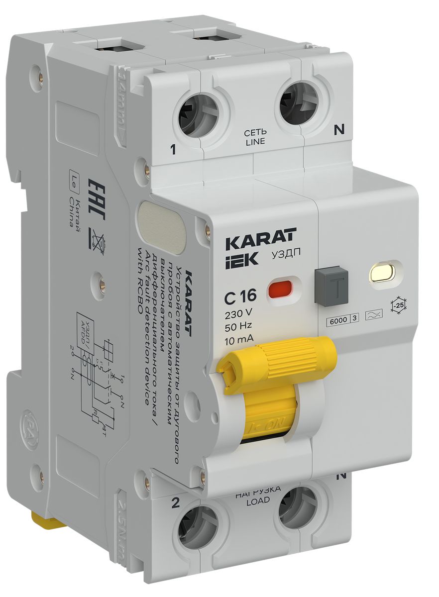 Устройство защиты от дугового пробоя  KA-DP12-1-016-C-010-A
