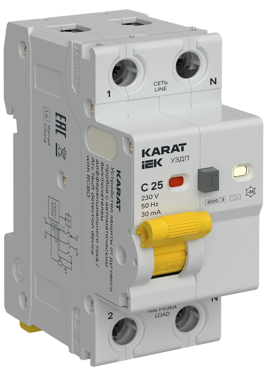 Устройство защиты от дугового пробоя  KA-DP12-1-025-C-030-A