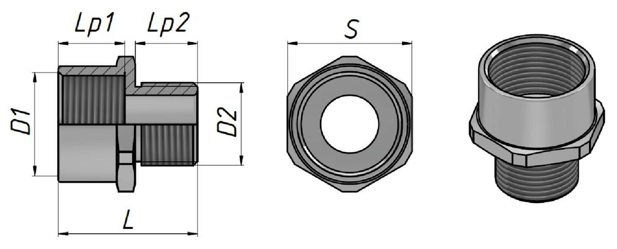 Муфта переходная  zeta30633
