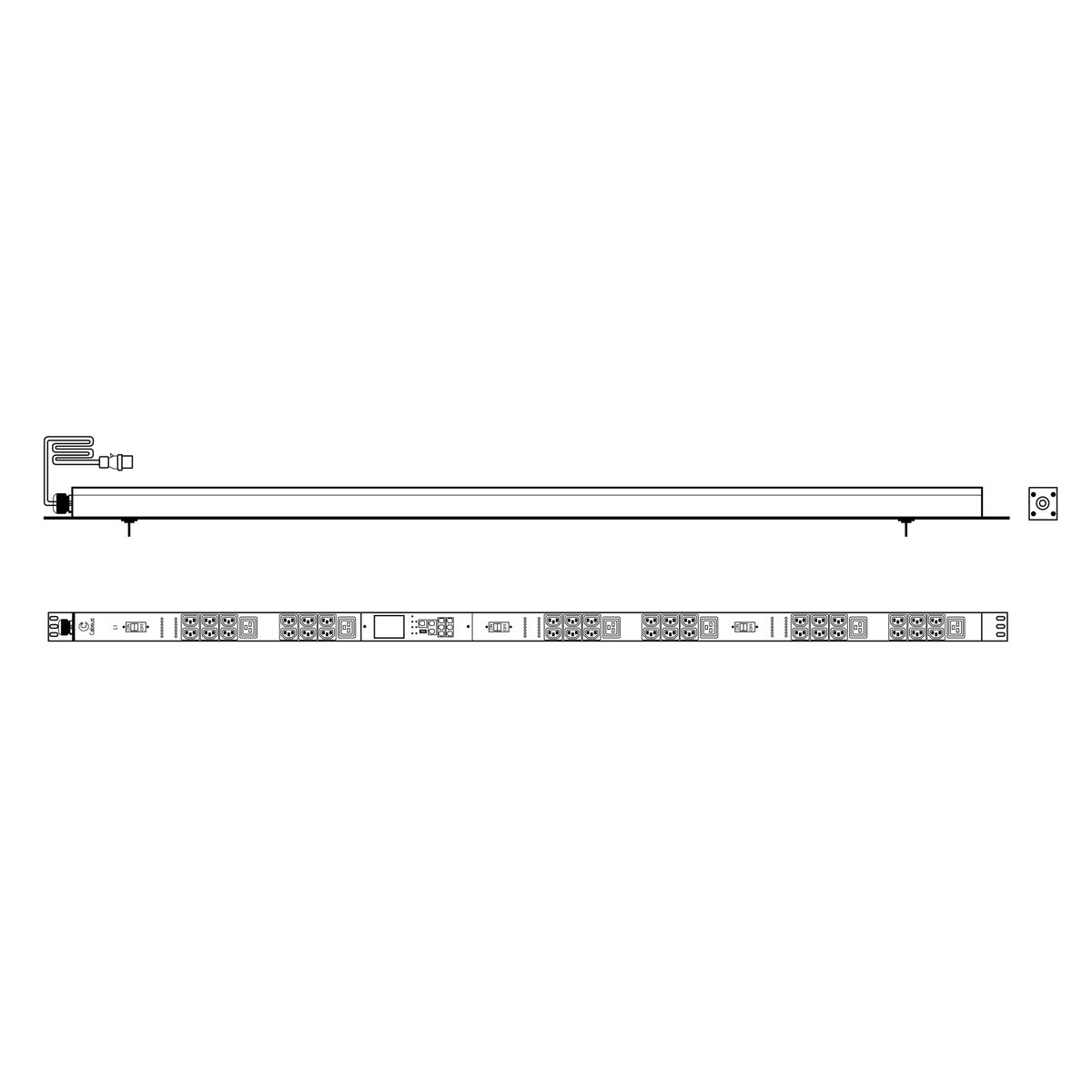 Блок розеток SMART-PDU-16-3P-36C13-6C19-I309-CM 12603c
