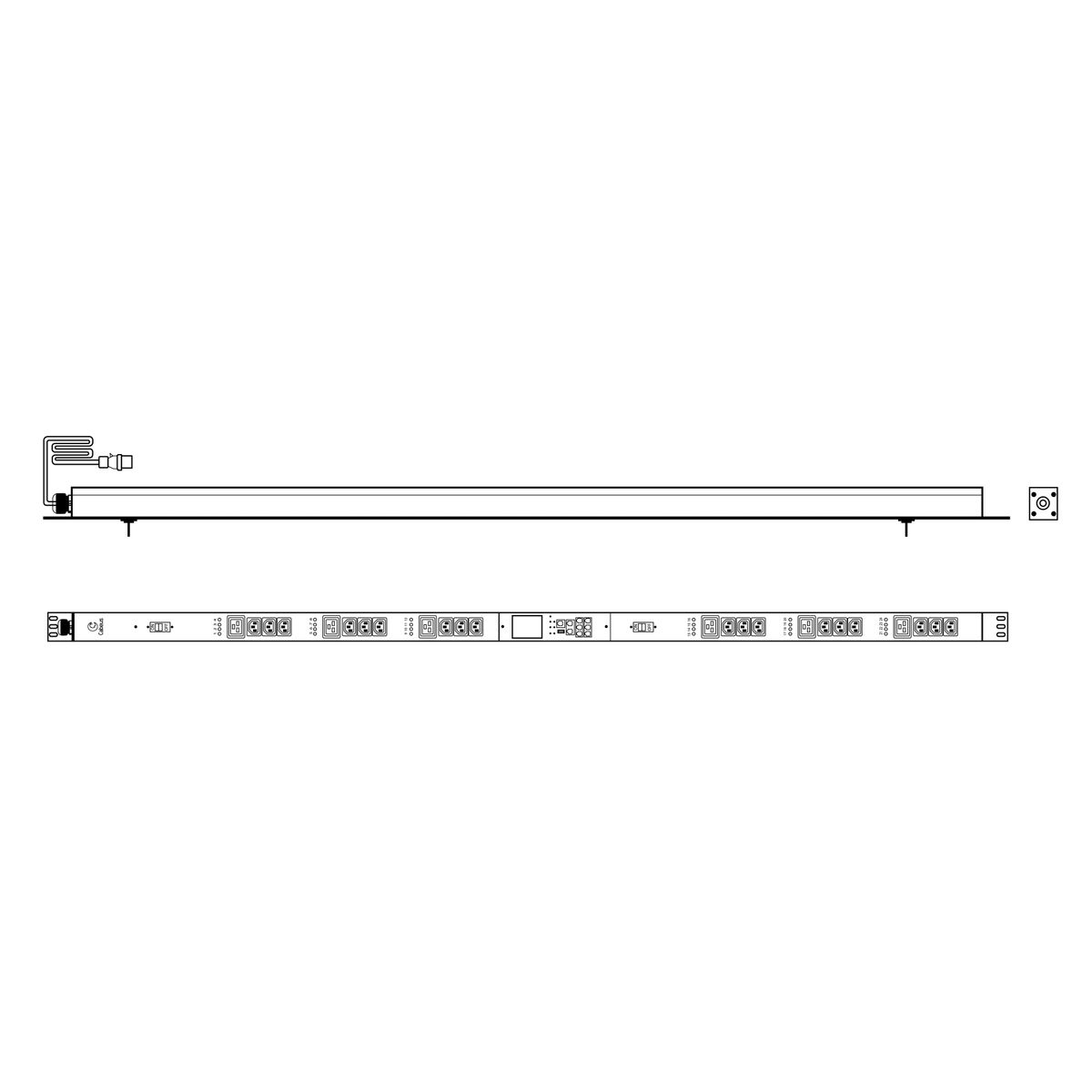 Блок розеток SMART-PDU-32-1P-18C13-6C19-I309-CM 12602c
