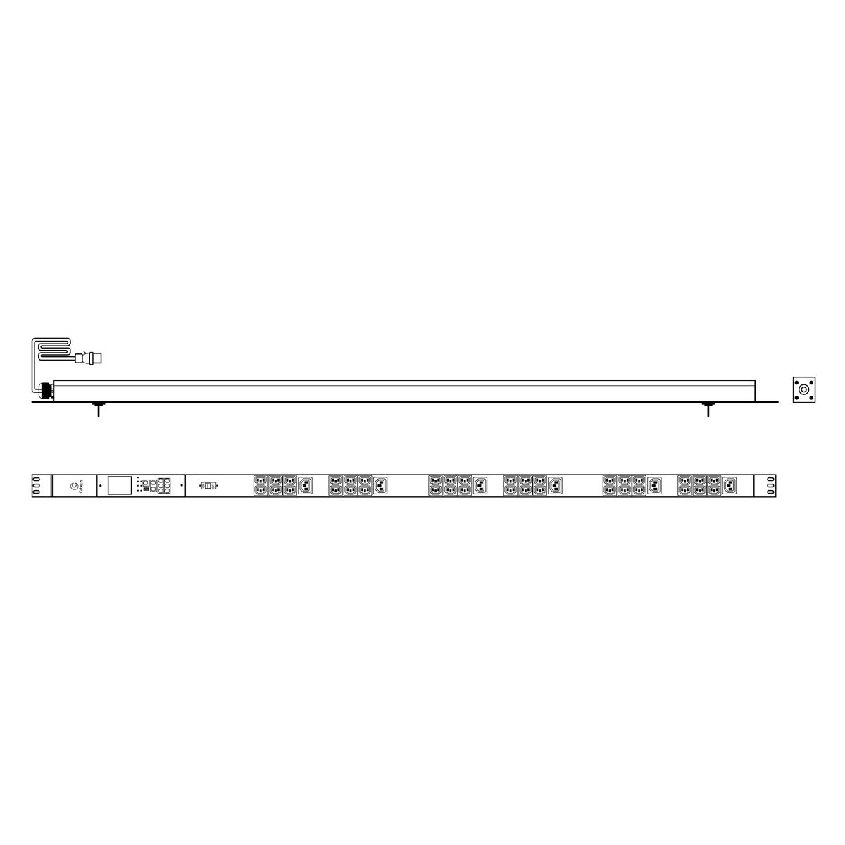 Блок розеток SMART-PDU-16-1P-36C13-6C19-I309-CM 12600c