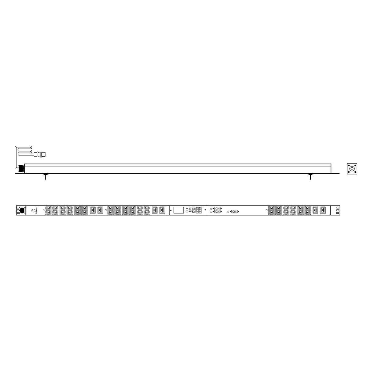 Блок розеток SMART-PDU-32-3P-36C13-6C19-I309-M 12598c