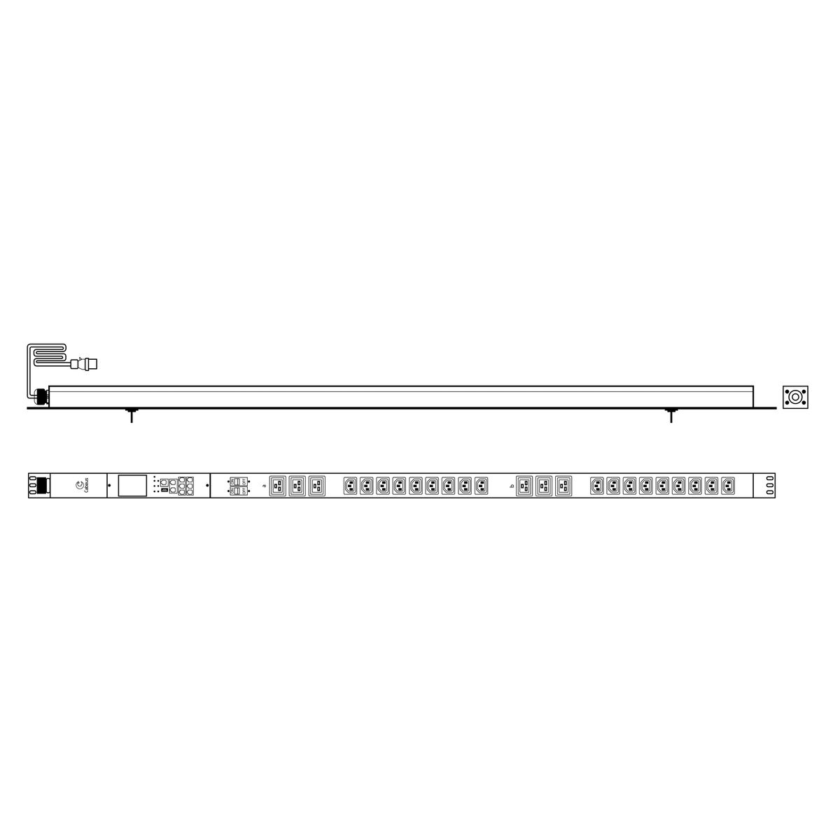 Блок розеток SMART-PDU-32-1P-18C13-6C19-I309-M 12596c
