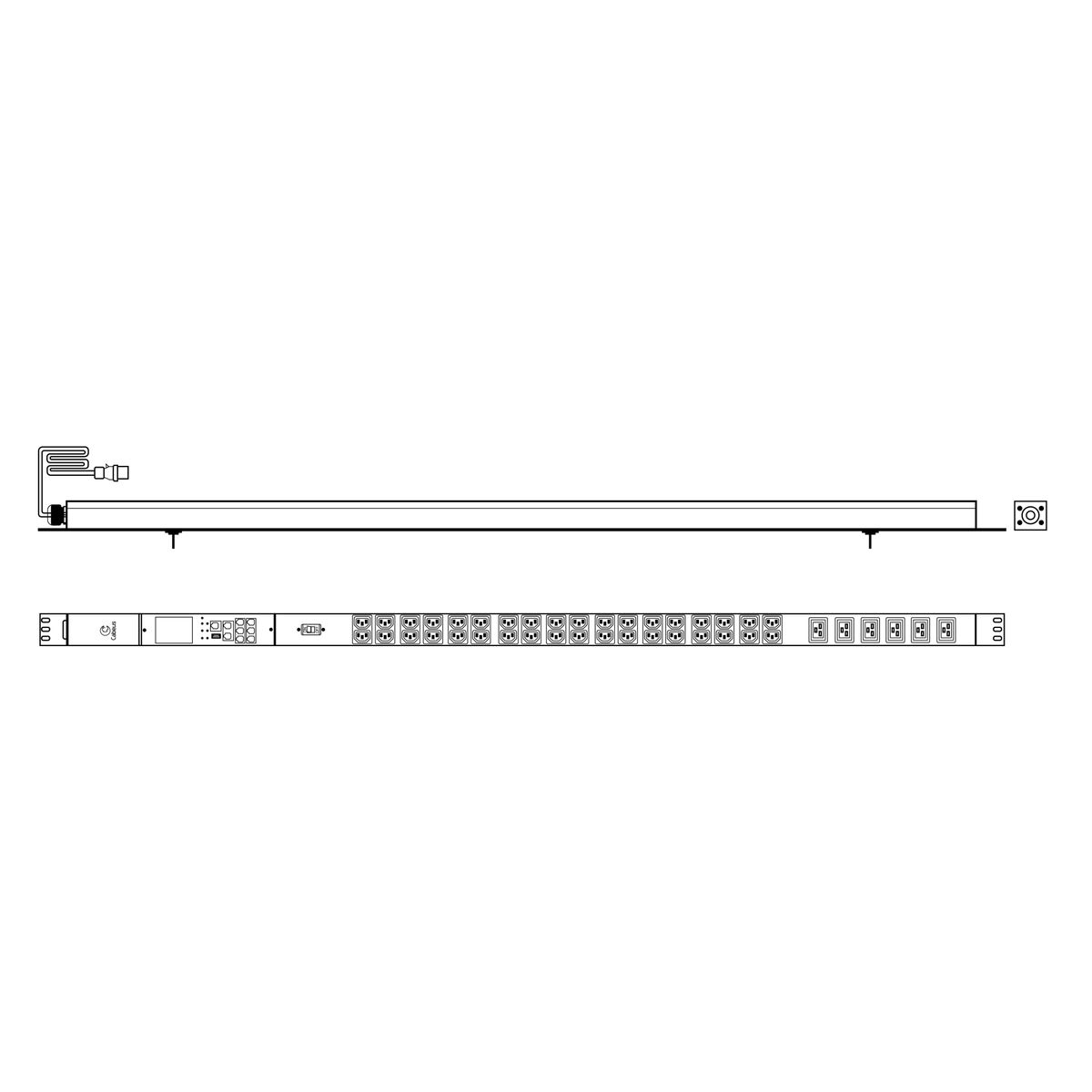 Блок розеток SMART-PDU-16-1P-36C13-6C19-I309-M 12594c