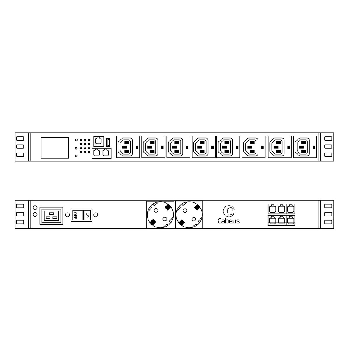 Блок распределения питания SMART-PDU-С20-8С13-CM 12593c
