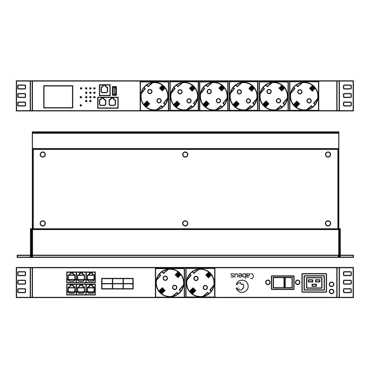 Блок распределения питания SMART-PDU-С20-8S22-CM 12592c