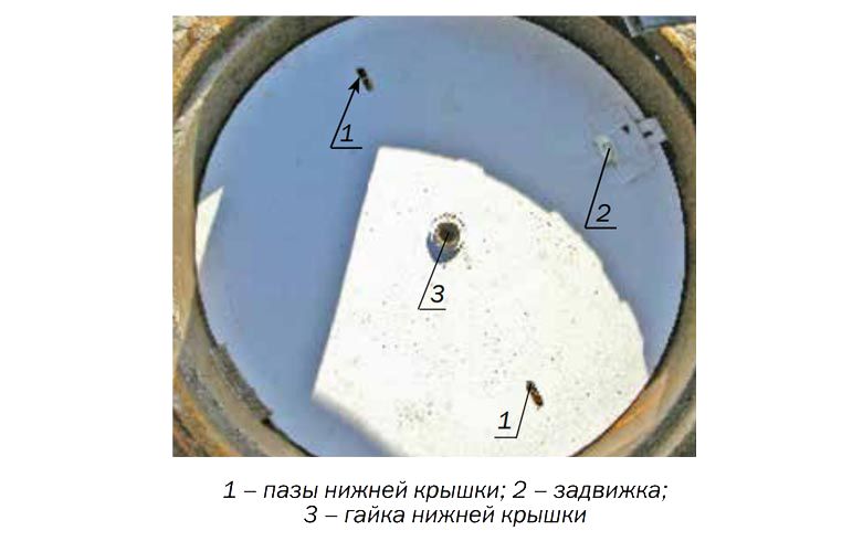 Устройство запорное люка  110301-01473