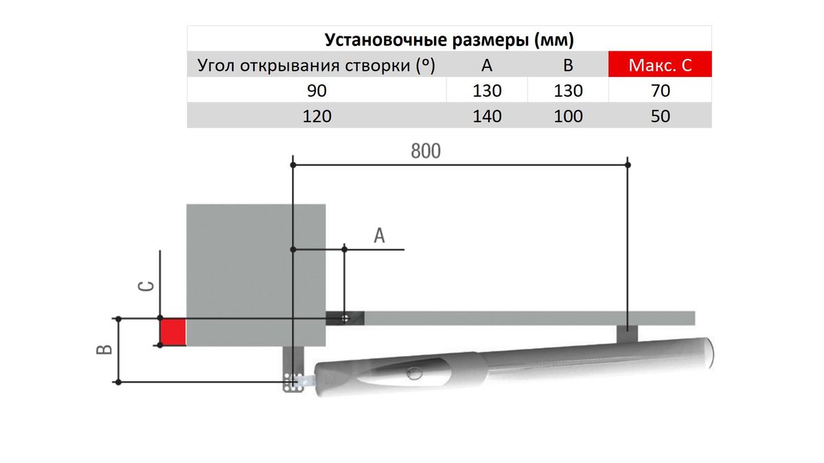 Привод распашной AX302304 001AX302304
