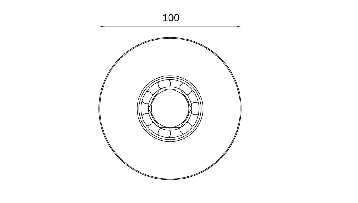 Колесо опорное WO 1024 1700030