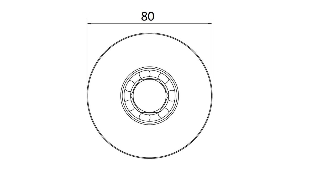 Колесо опорное WO 824 1700029