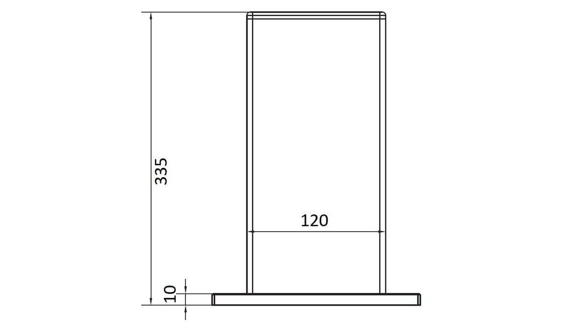 Кронштейн крепления PARK L 350 1700197