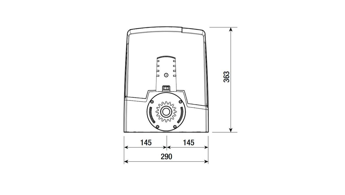 Привод откатных ворот BXV08AGS 801MS-0210