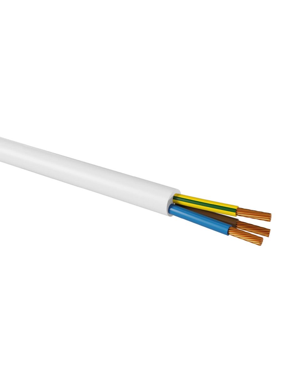 Провод Провод ПВСмб 3х4, белый Народный SQ0118-1211