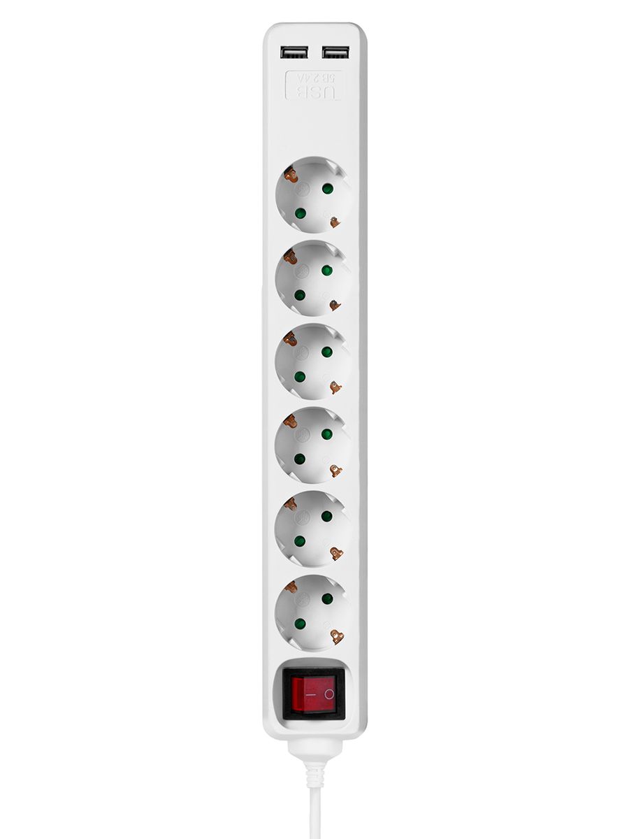 Удлинитель силовой У06В-USB SQ1303-0307