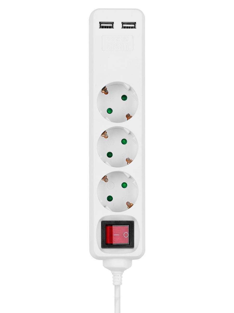 Удлинитель силовой У03В-USB SQ1303-0303