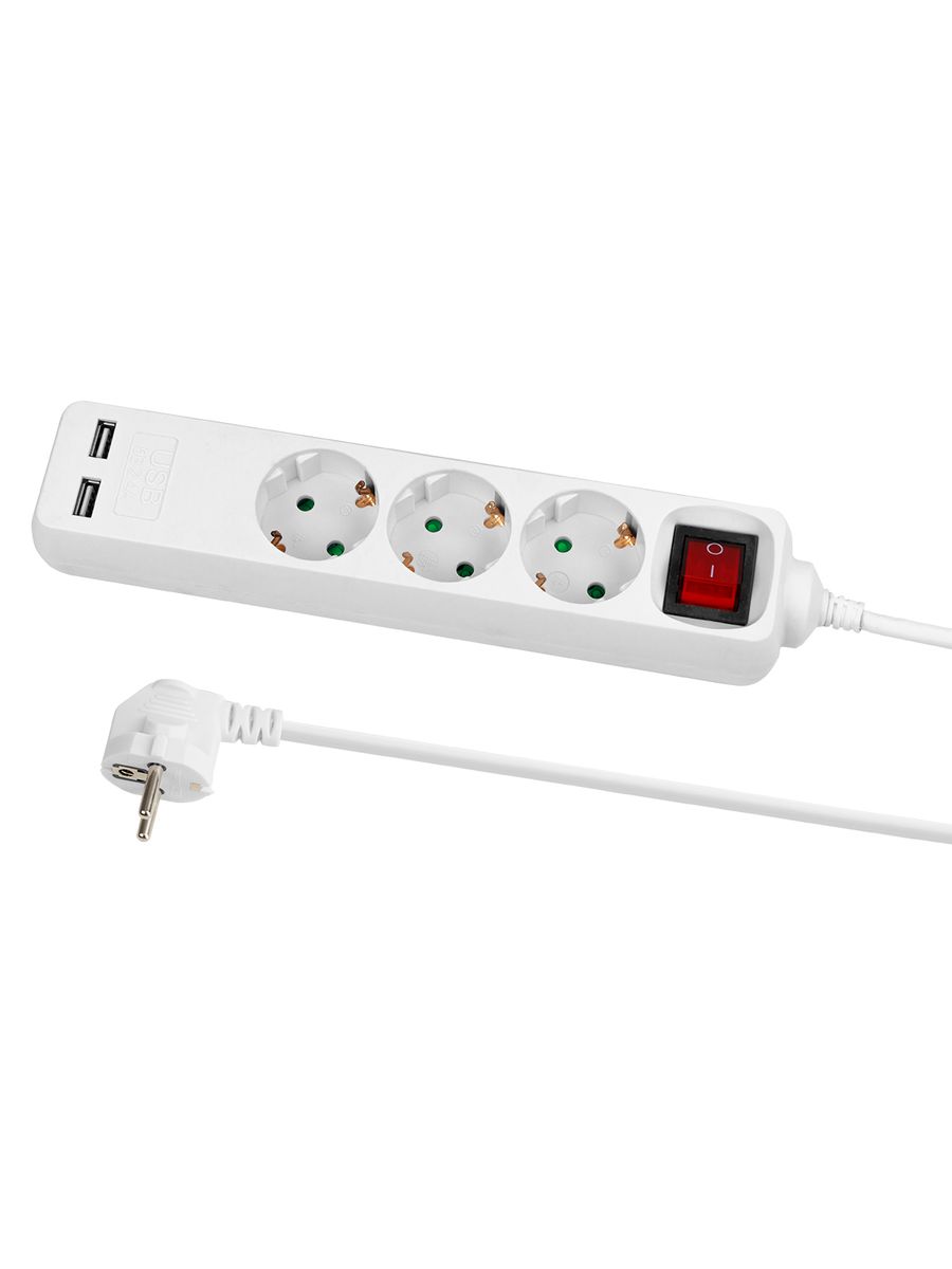 Удлинитель силовой У03В-USB SQ1303-0304