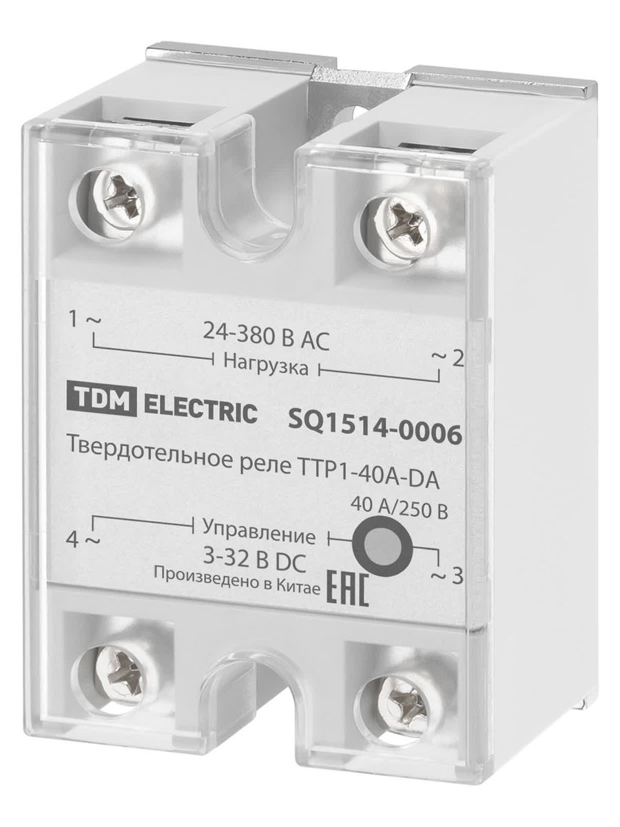 Реле твердотельное ТТР1-40А-DА SQ1514-0006