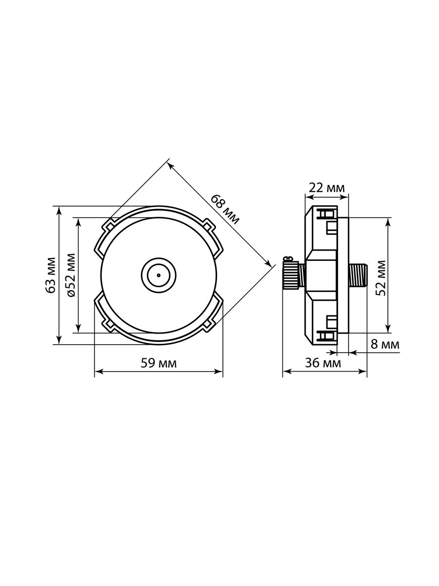 Розетка мультимедийная  SQ1819-0220