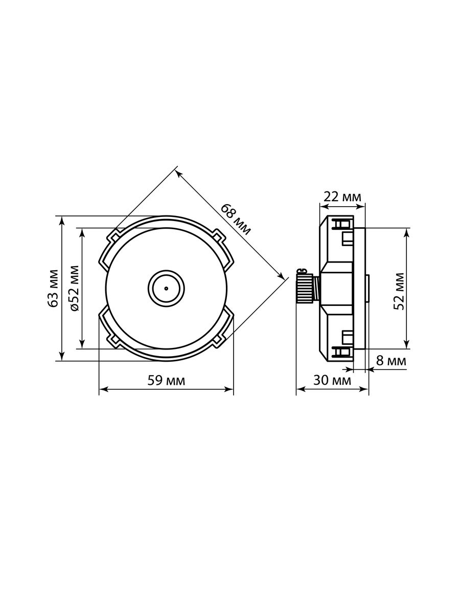 Розетка мультимедийная  SQ1819-0511