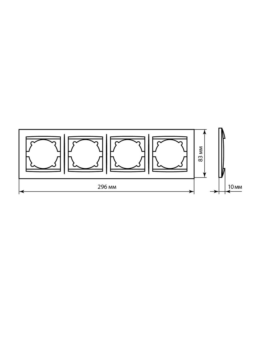 Рамка розетки  SQ1815-0332