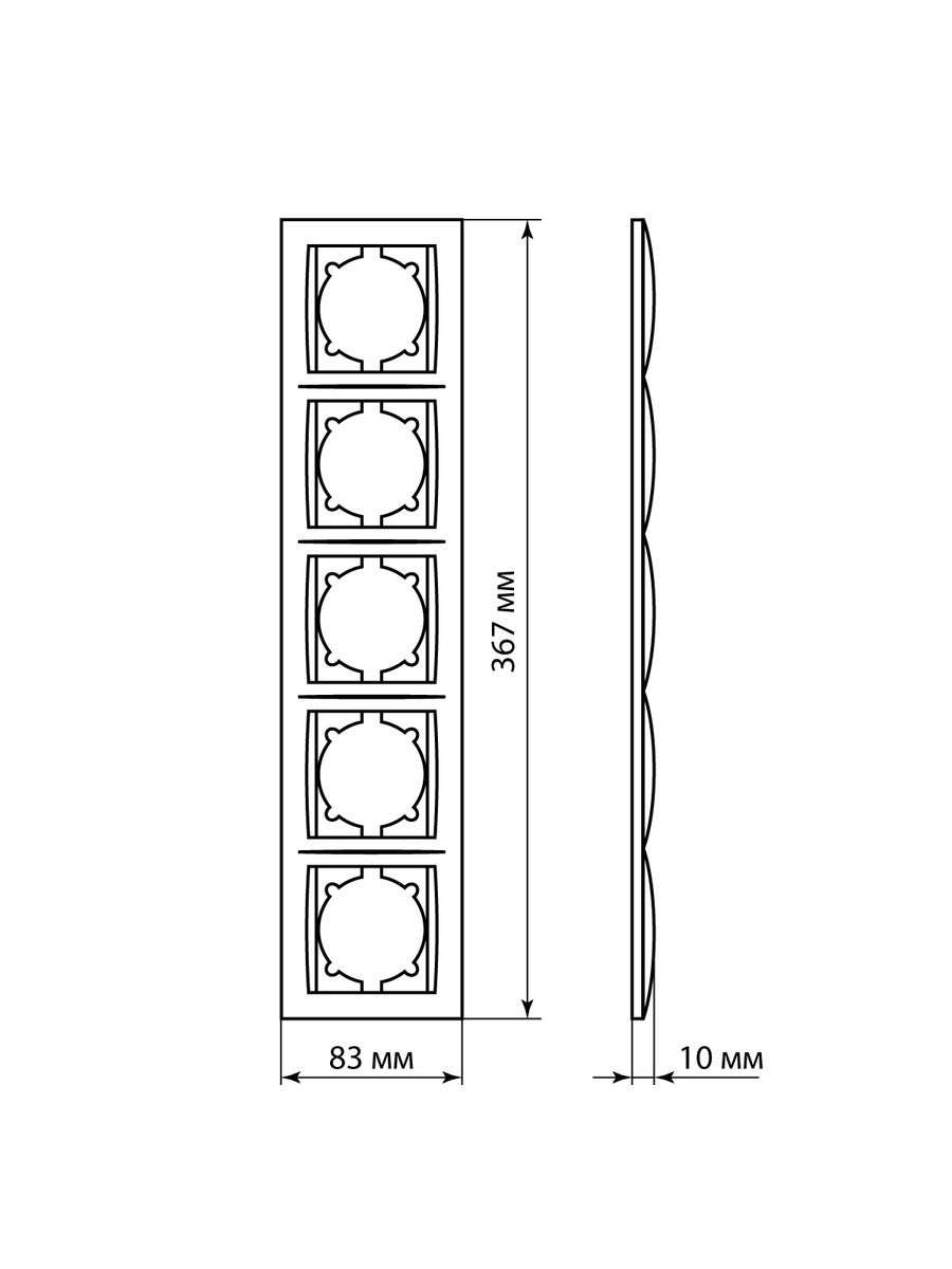 Рамка розетки  SQ1815-0037