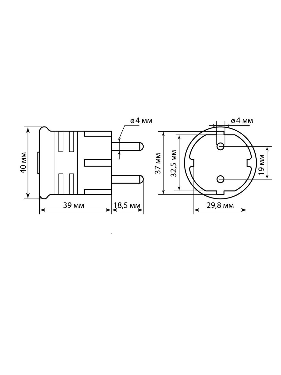 Вилка кабельная  SQ1806-0199