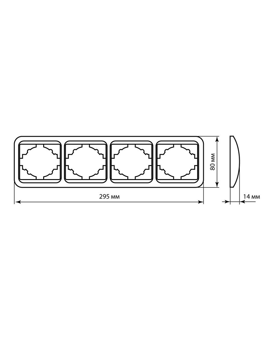 Рамка розетки  SQ1804-0121