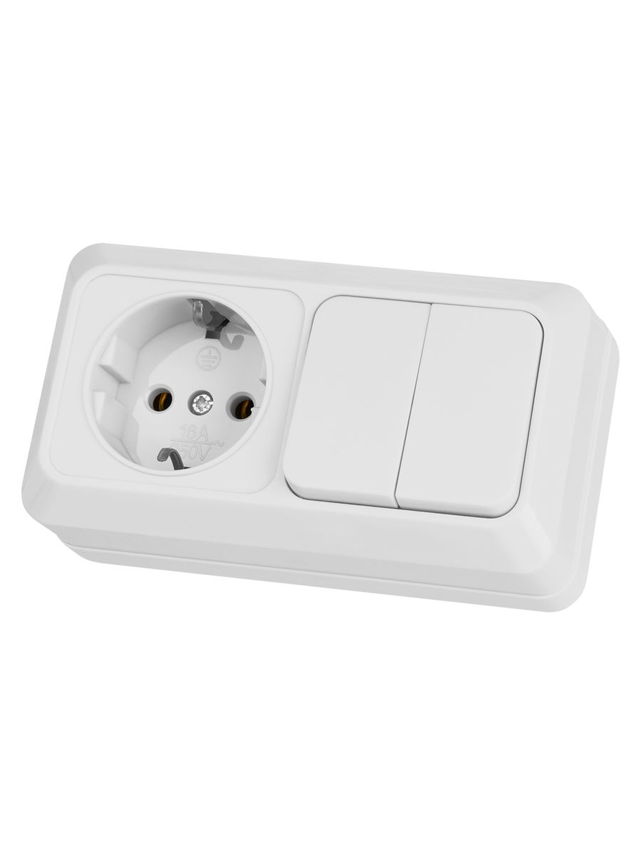 Блок выключатель-розетка  SQ1801-0102