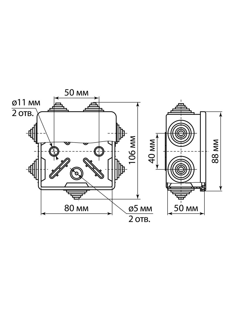 Коробка распаячная  SQ1401-0912