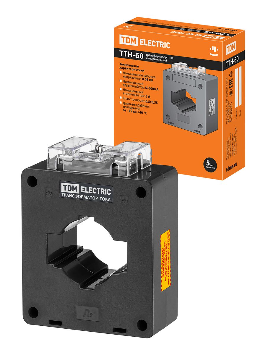 Трансформатор тока ТТН 60/1000/5-10VA/0,5S-Р SQ1101-1167