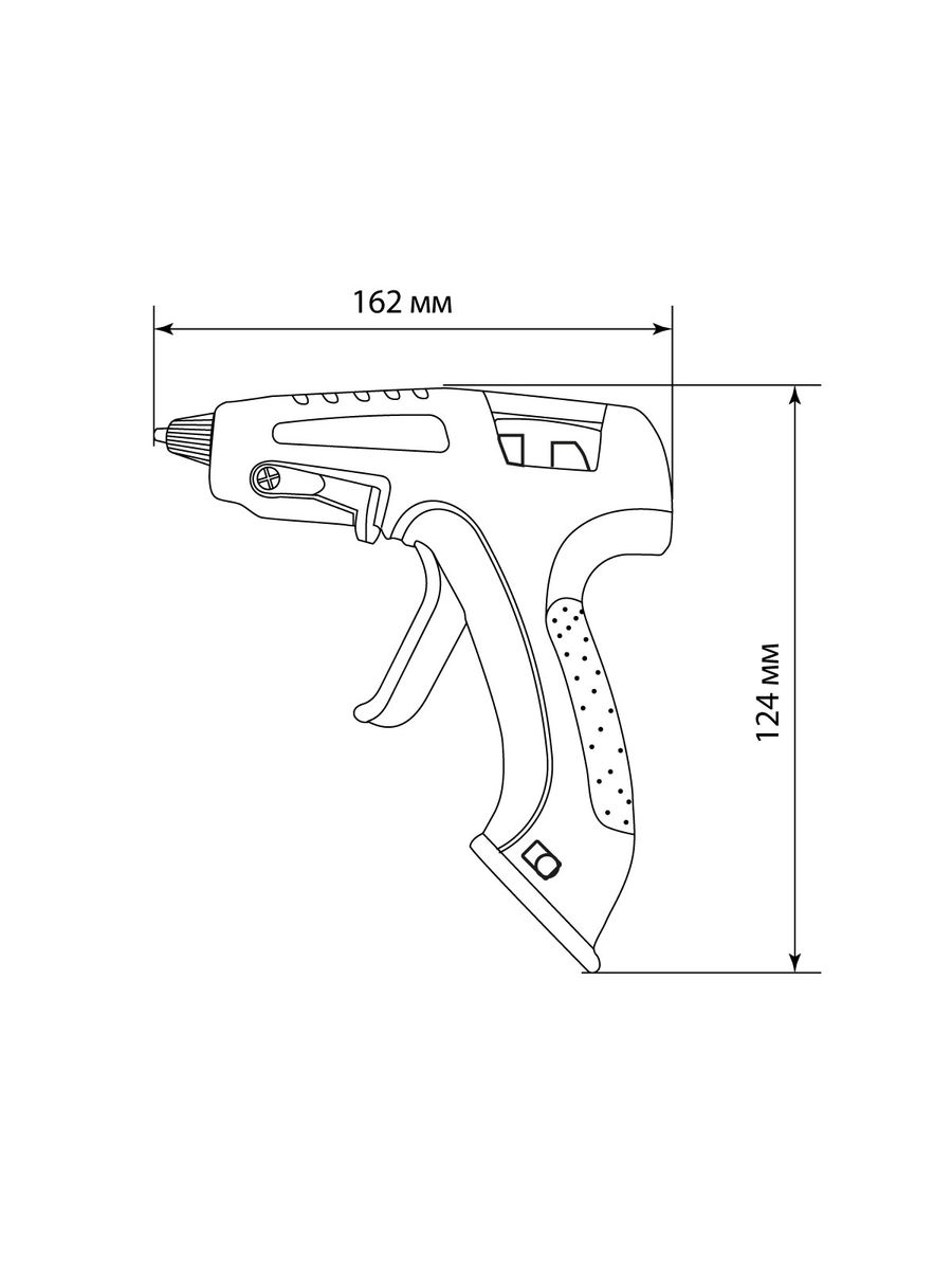 Пистолет клеевой КПА-15 SQ1024-0305