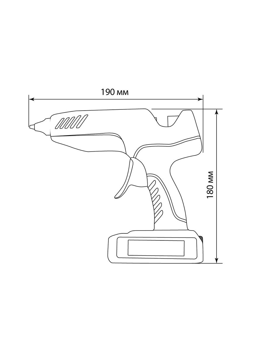Пистолет клеевой КПА-60 SQ1024-0110