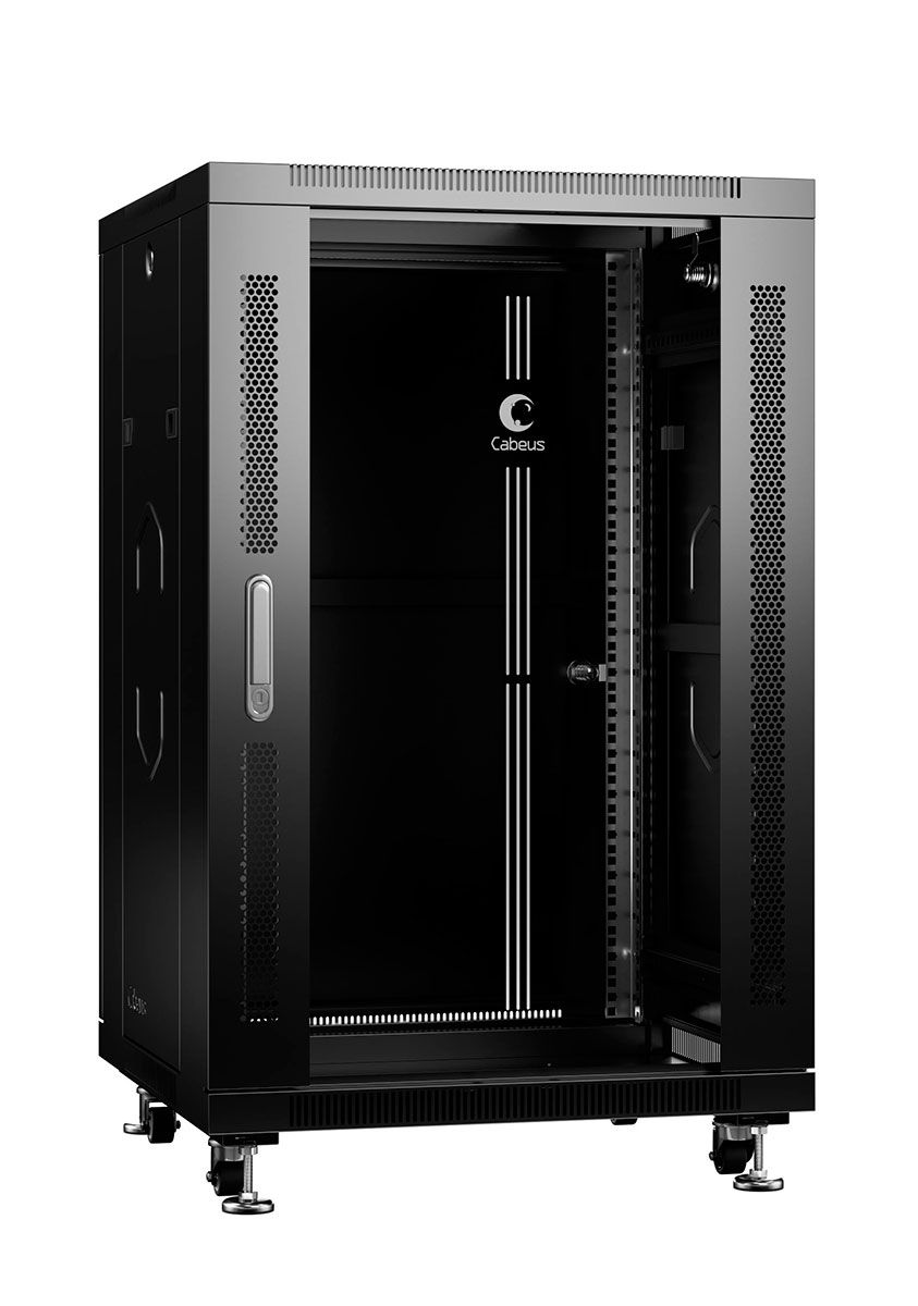 Шкаф телекоммуникационный SH-05C-18U60/100-BK 8539c