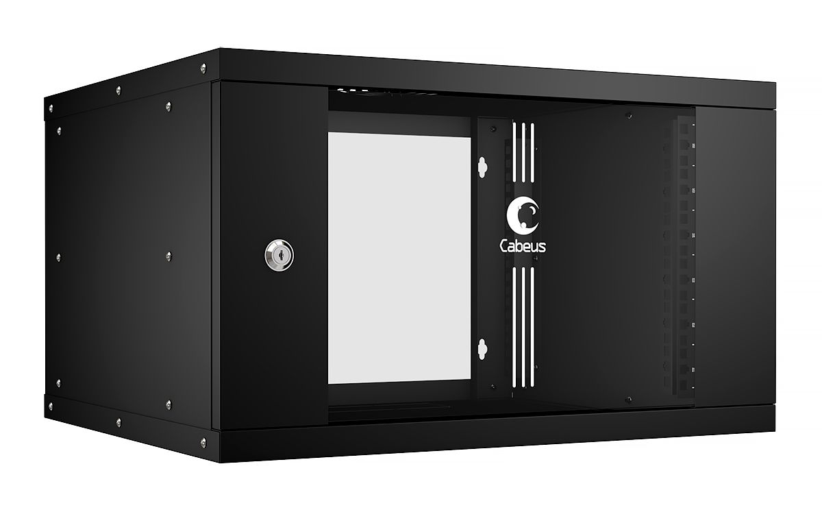 Шкаф телекоммуникационный WSC-05D-6U55/45-BK 10172c