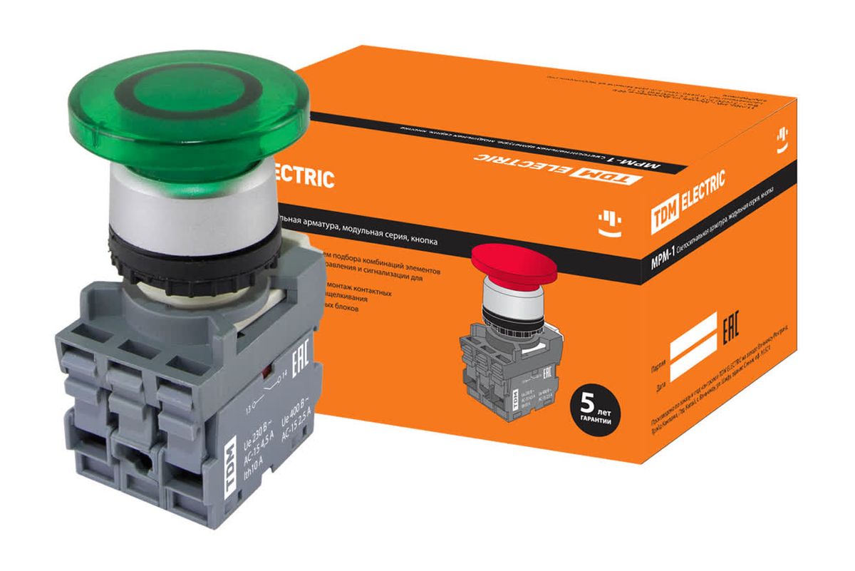 Кнопка управления МРМ1-11G(LED) SQ0747-0032