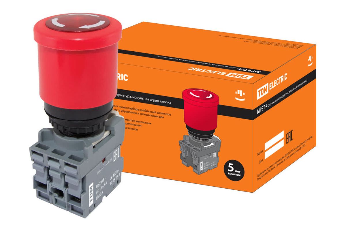 Кнопка управления MPET4-10R SQ0747-0030
