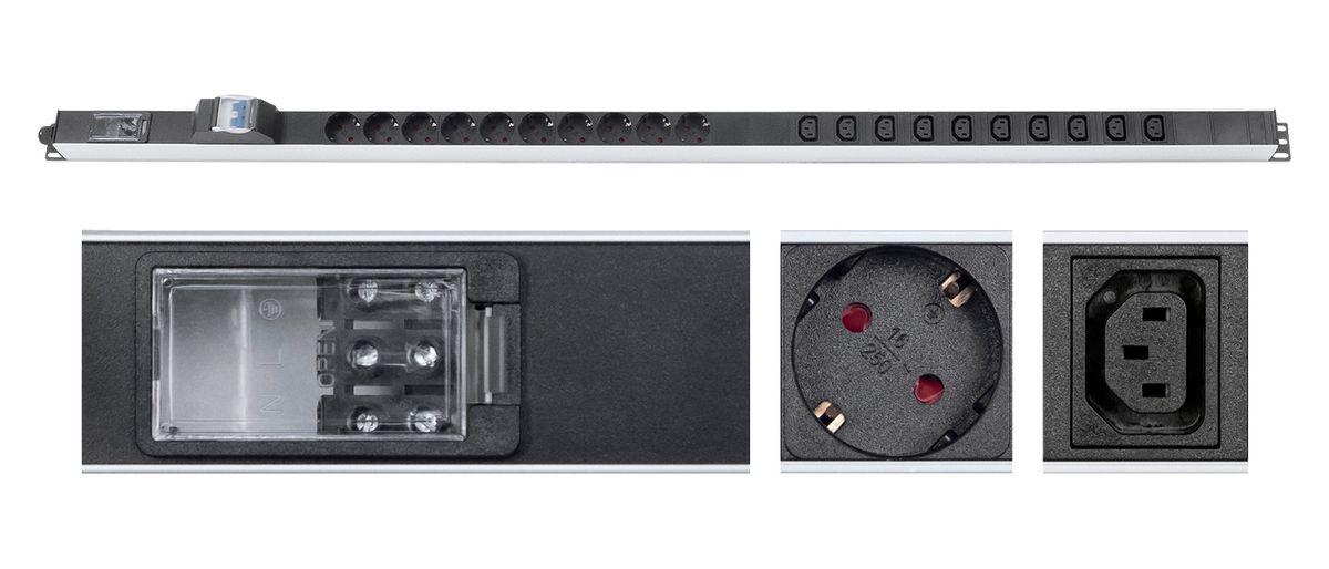 Блок розеток PDU-16-10S-10C13-B-T 9550c