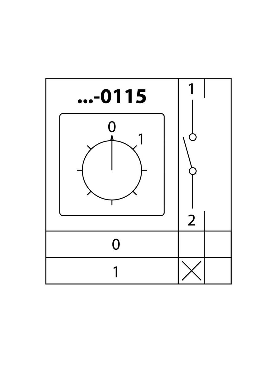 Переключатель кулачковый КПУ11-25/0115 SQ0715-0063