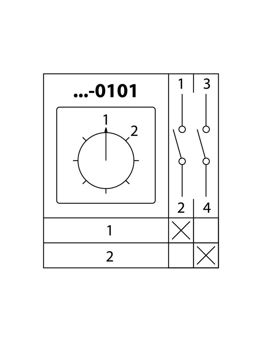 Переключатель кулачковый КПУ11-10/0101 SQ0715-0127