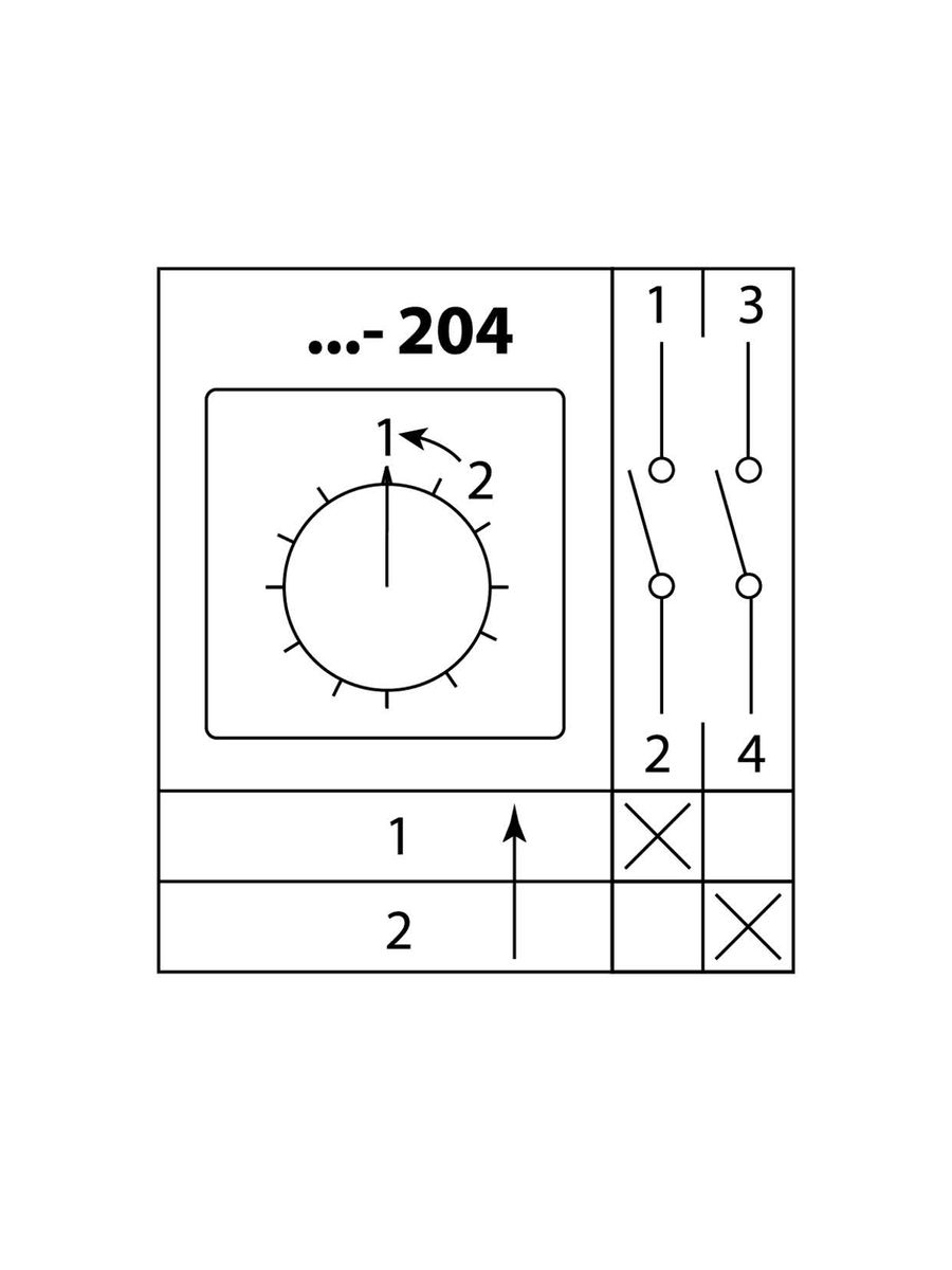 Переключатель кулачковый КПУ11-10/204 SQ0715-0111