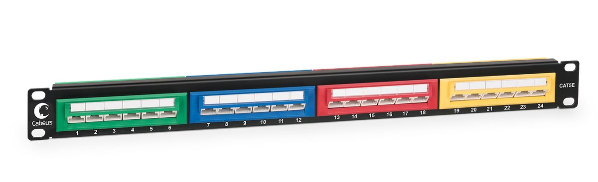 Патч-панель PLCOL-24-Cat.5e-Dual 7952c