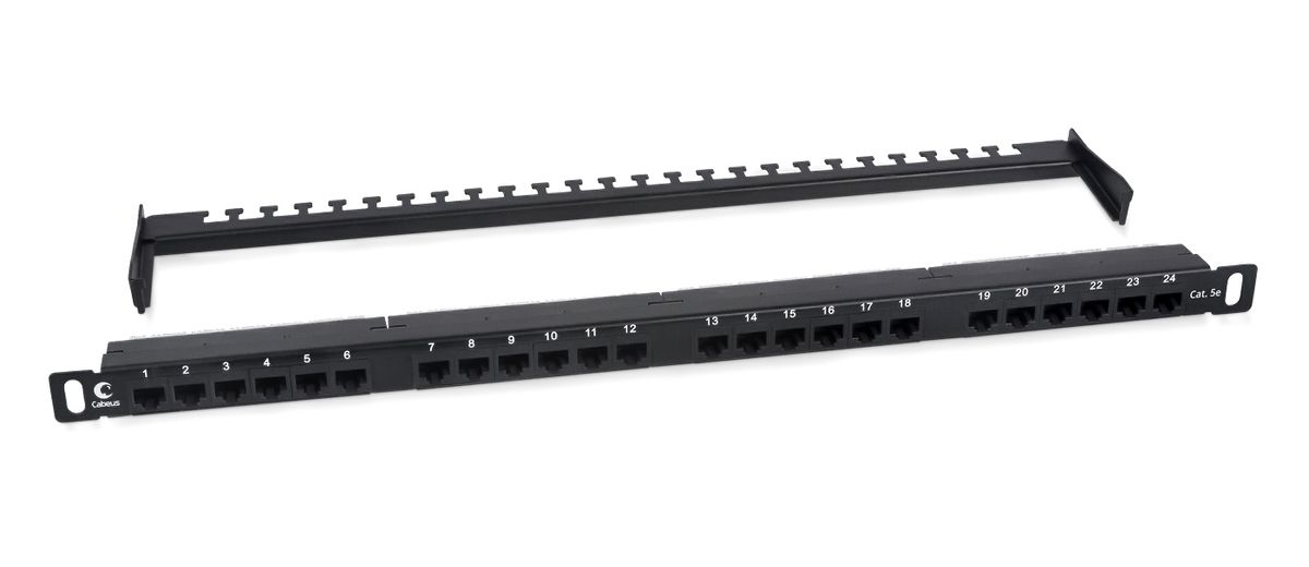 Патч-панель PLHD-24-Cat.5e-Dual-180-0,5U 9663c