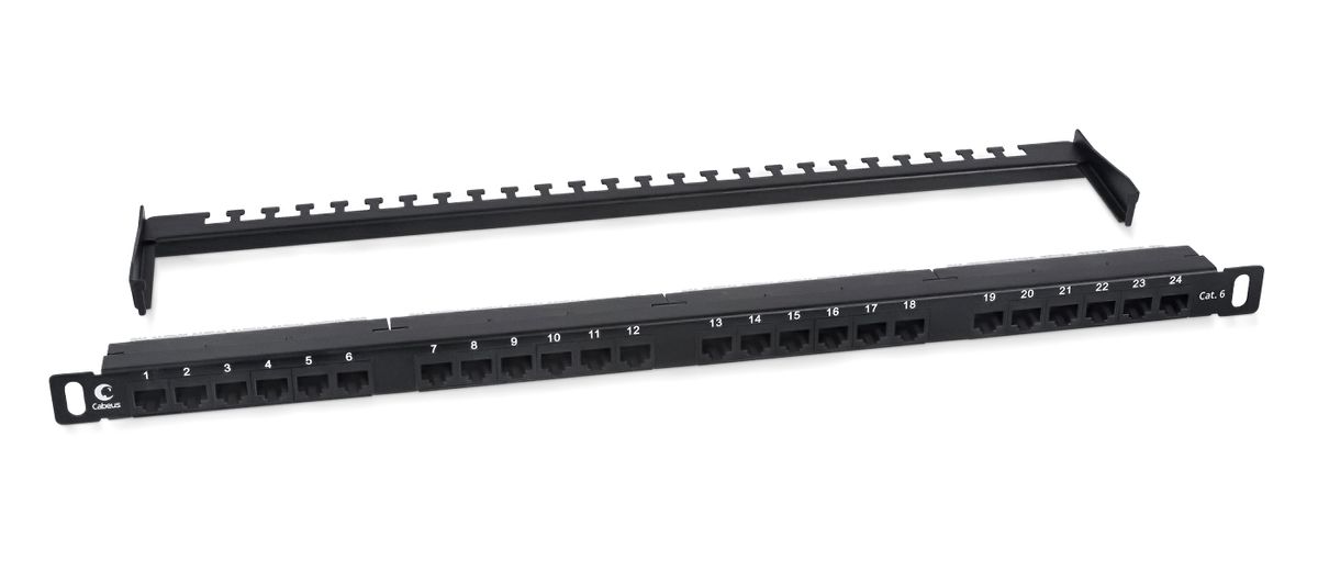 Патч-панель PLHD-24-Cat.6-Dual-180-0,5U 9664c