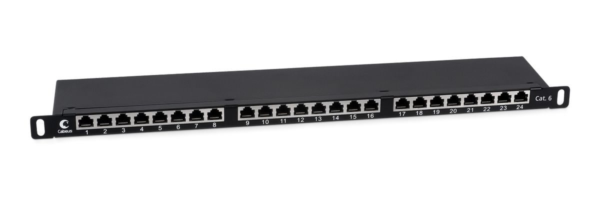 Патч-панель PLHD-24-Cat.6-SH-Dual-0,5U 9651c