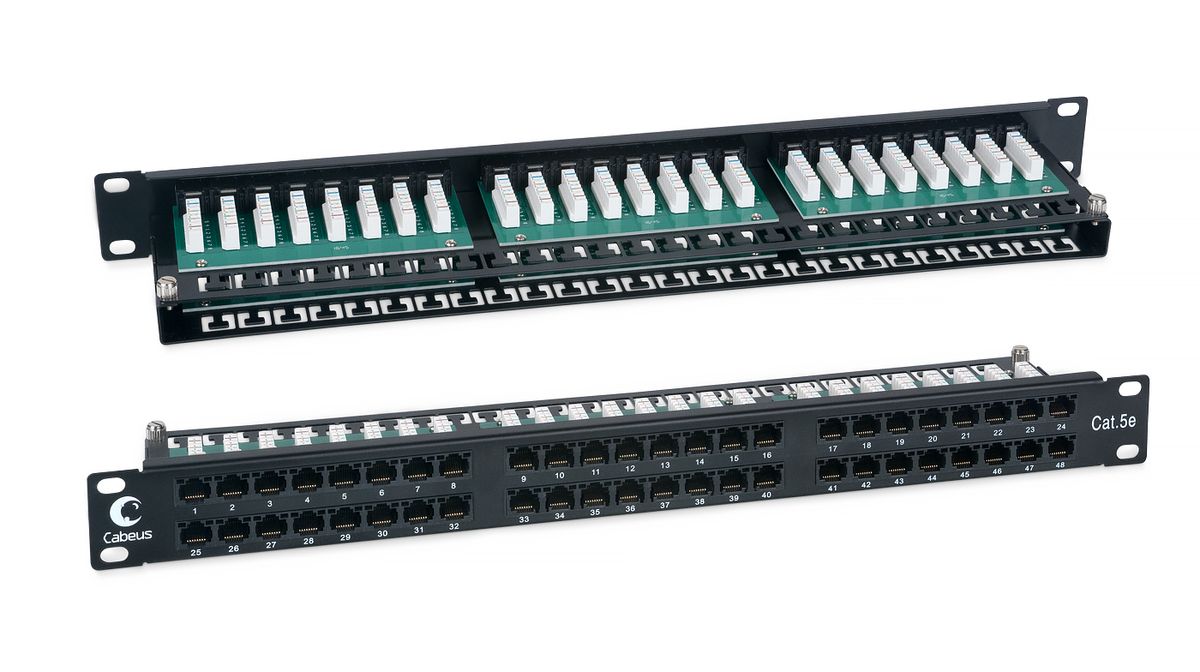Патч-панель PLHD-48-Cat.5e-Dual 7487c