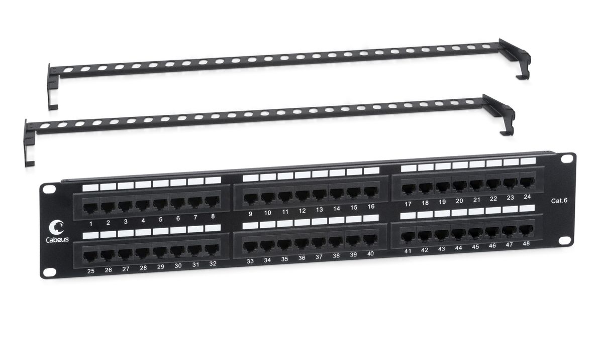 Патч-панель PL-48-Cat.6-Dual 7447c