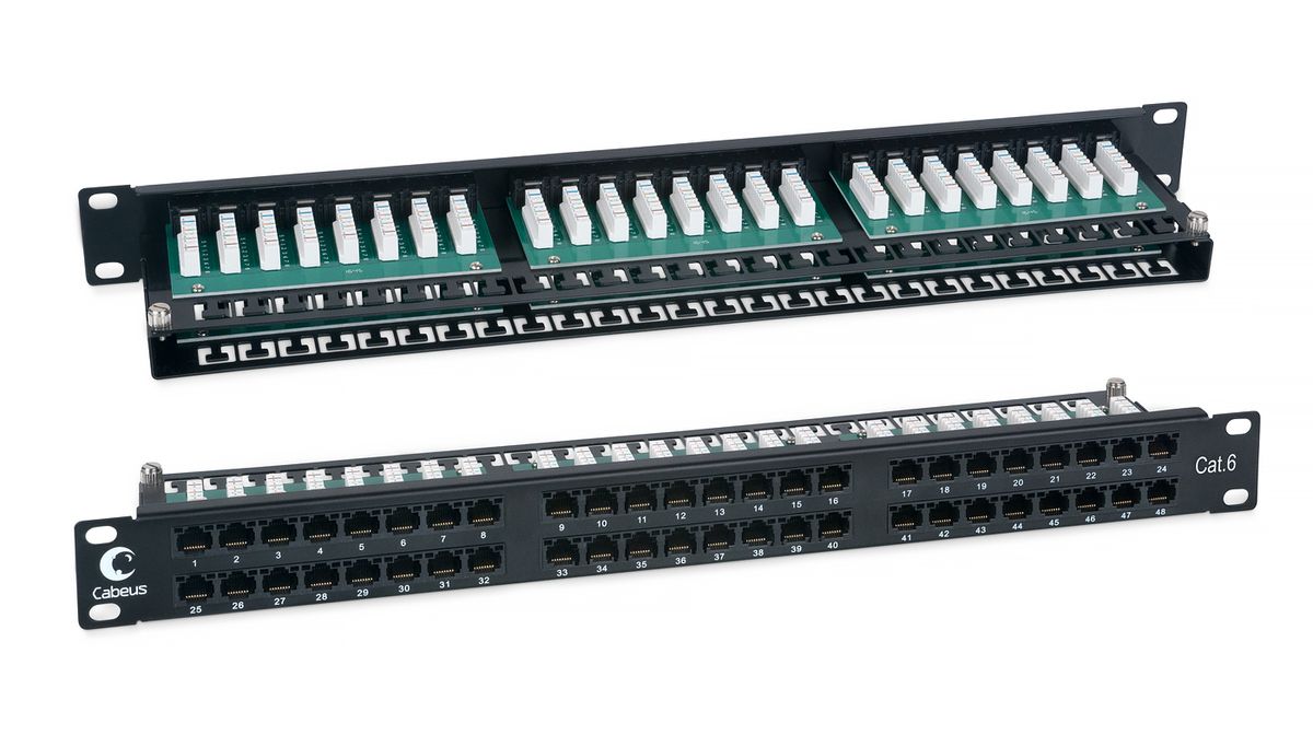 Патч-панель PLHD-48-Cat.6-Dual 7777c