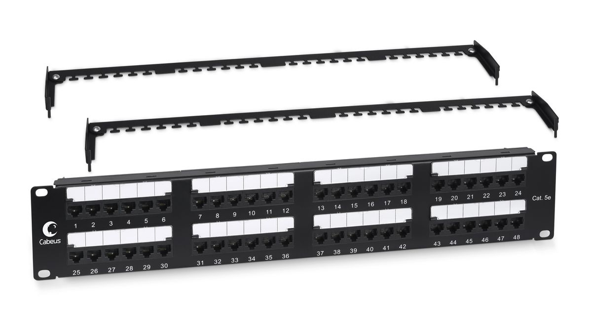 Патч-панель PL2-48-Cat.5e-Dual 10656c