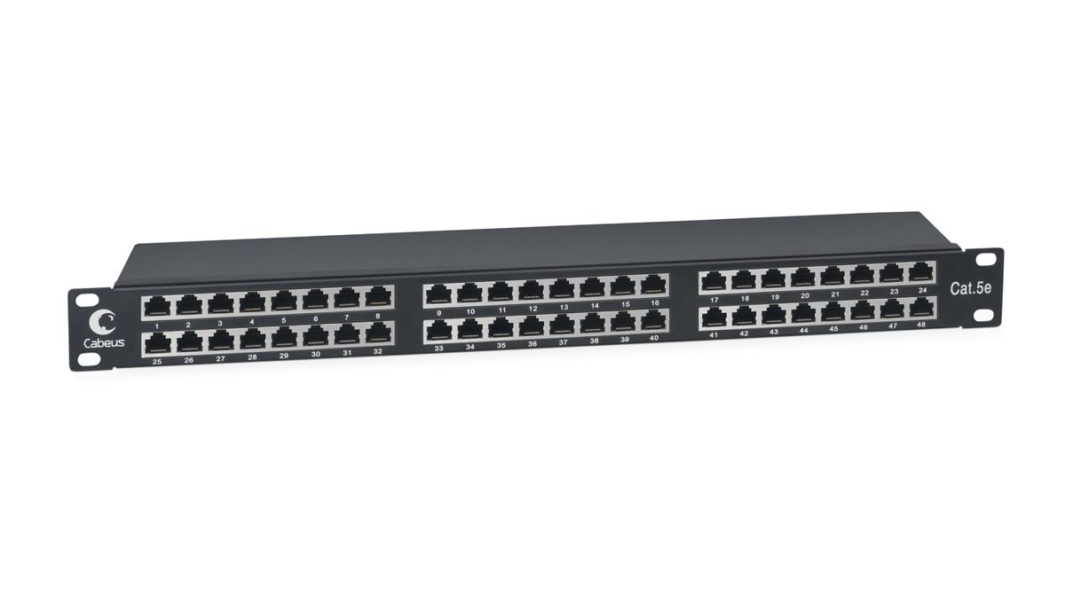 Патч-панель PLHD-48-Cat.5e-SH-Dual IDC-1U 8890c